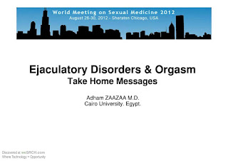 Ejaculatory disorders and orgasm - take home messages