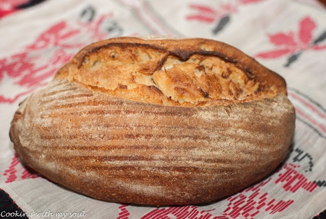 Paine simpla cu maia - fara drojdie / Simple sourdough bread