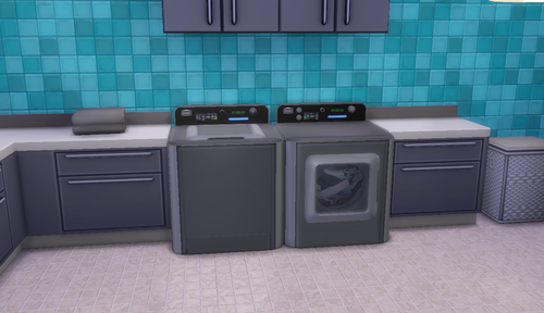 My Sims 4 Blog: Washer/Dryer converted from TS3: Ambitions by PlumbobCenter