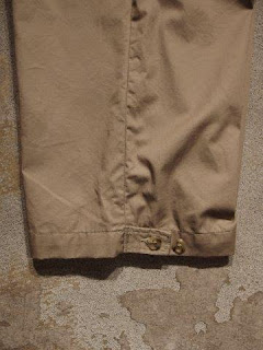 Engneered Garments "WP Half Pant in Khaki High Count Twill"