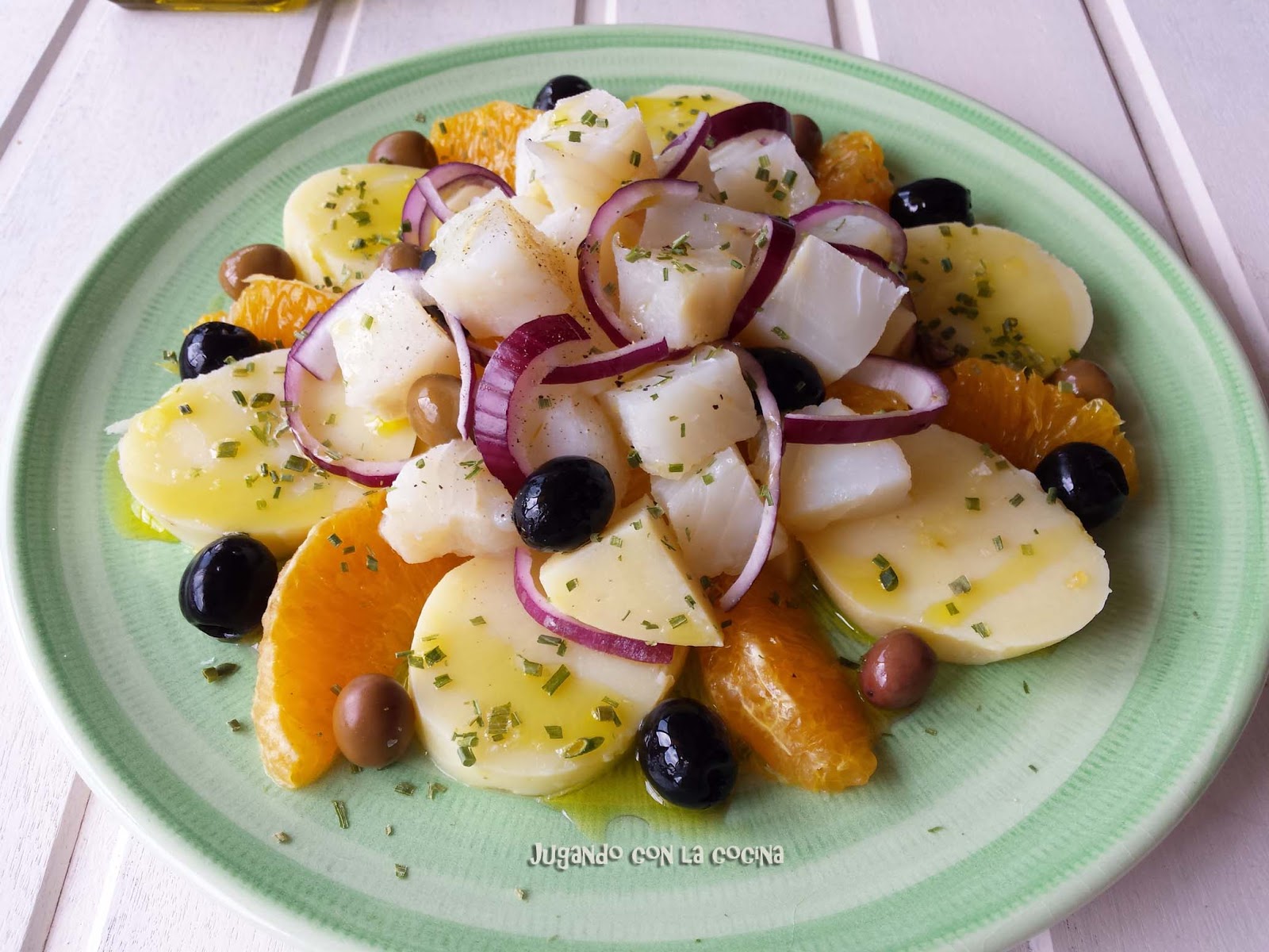 Jugando Con La Cocina Ensalada De Bacalao Naranja Y Patata