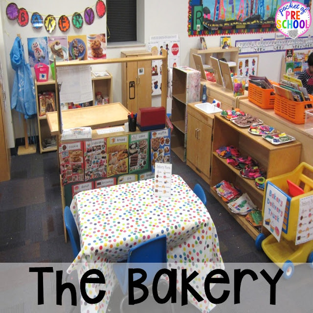 Bakery Dramatic Play Pocket of Preschool