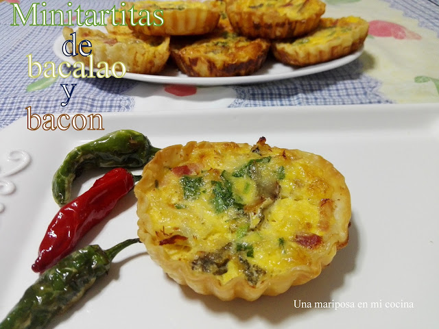 Minitartitas De Bacalao Y Bacon
