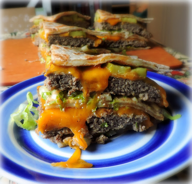 Quesadilla Cheese Burgers
