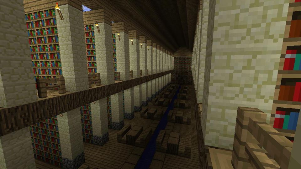 Minecraft Building Ideas: Library