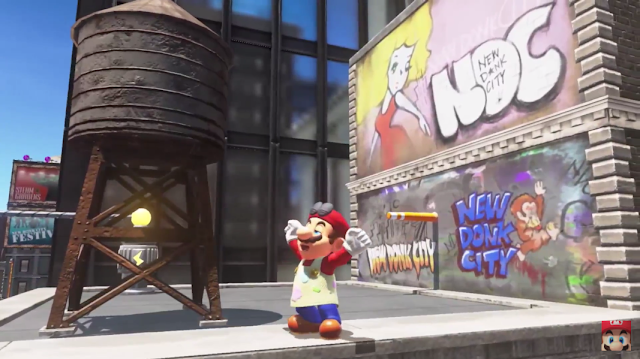 Super Mario Odyssey New Donk City Kong grafitti Paint