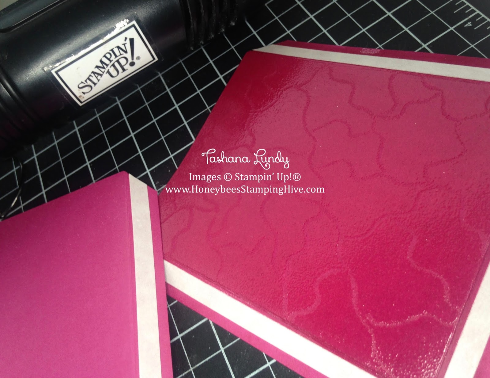 ` Faux Leather 3 Ways with Heat Embossing SBTD March Blog Hop