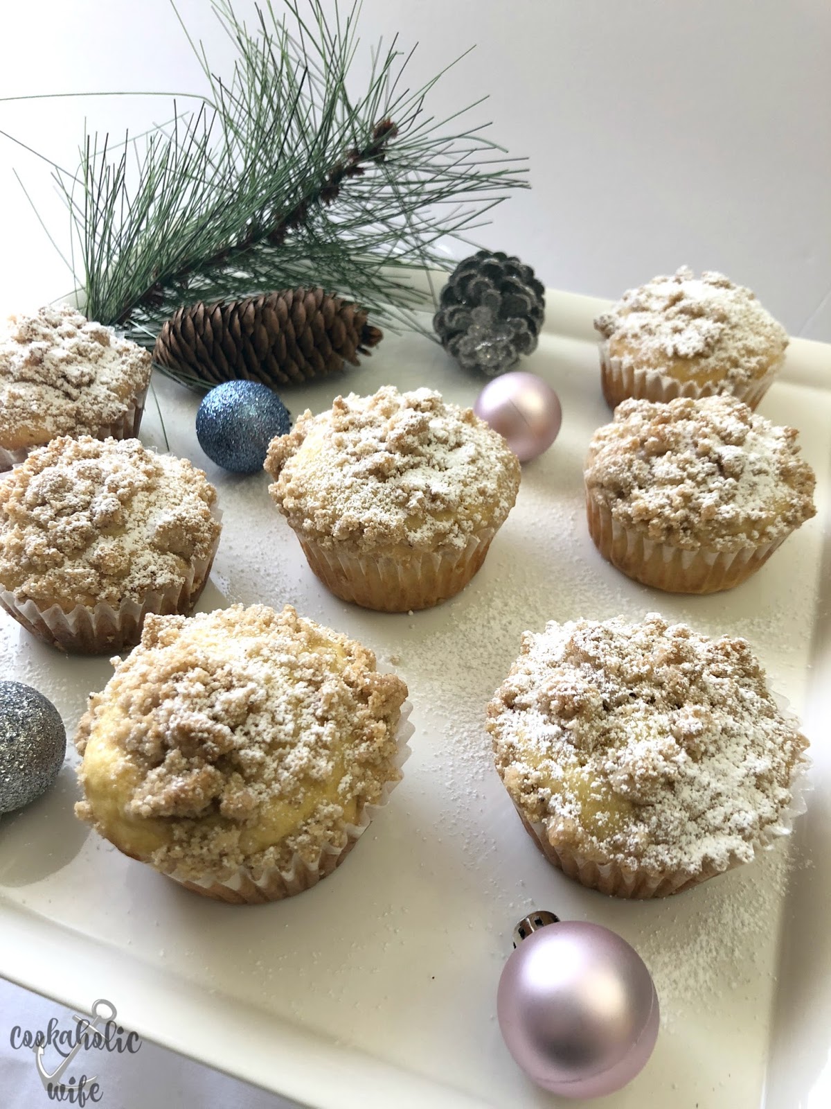 Eggnog Crumb Muffins Cookaholic Wife