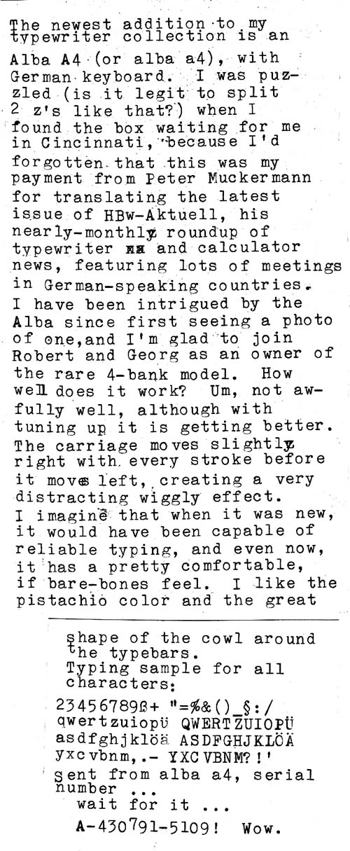 Alba Script alba a4/ /THE TYPEWRITER REVOLUTION