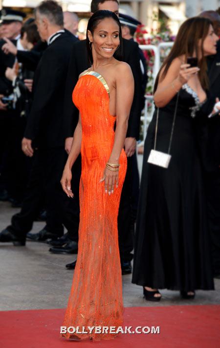 Jada Pinkett Smith Orange Dress - (16) - Celebrity Pictures in Neon Dresses - Bollywood, Hollywood