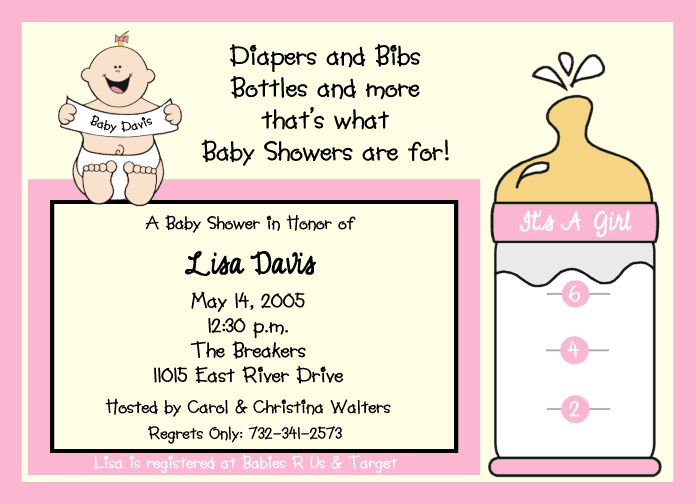 All Things Wedding: Baby Girl Shower Invitations Ideas