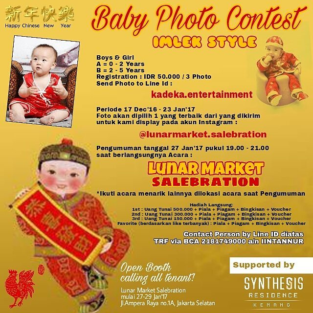 Lomba Foto Bayi 2017 Imlek Style - lomba foto bayi balita anak 2021