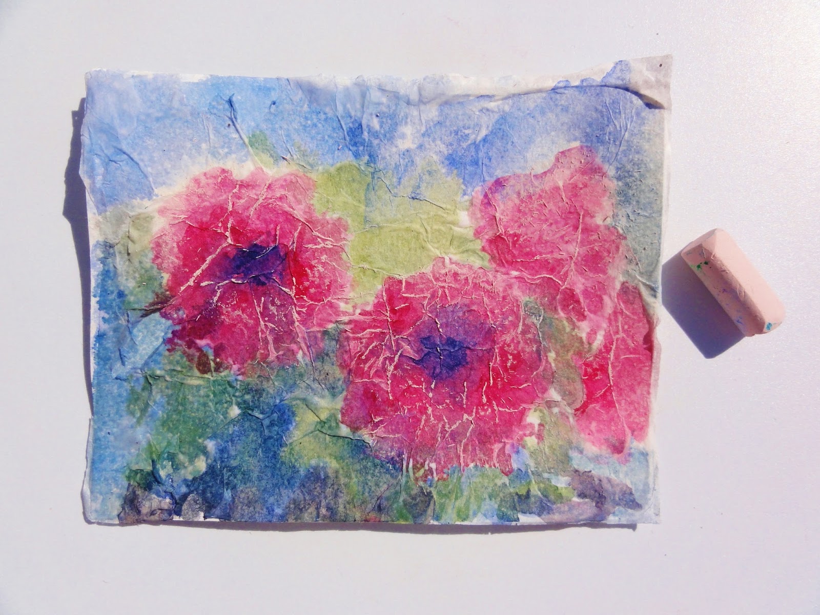 Tessa Spanton SWA Poppies Watercolour Plus Tissue Paper Part 1