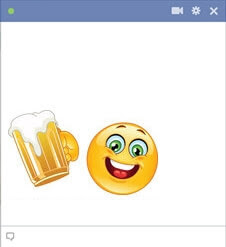 Beer emoticon for facebook