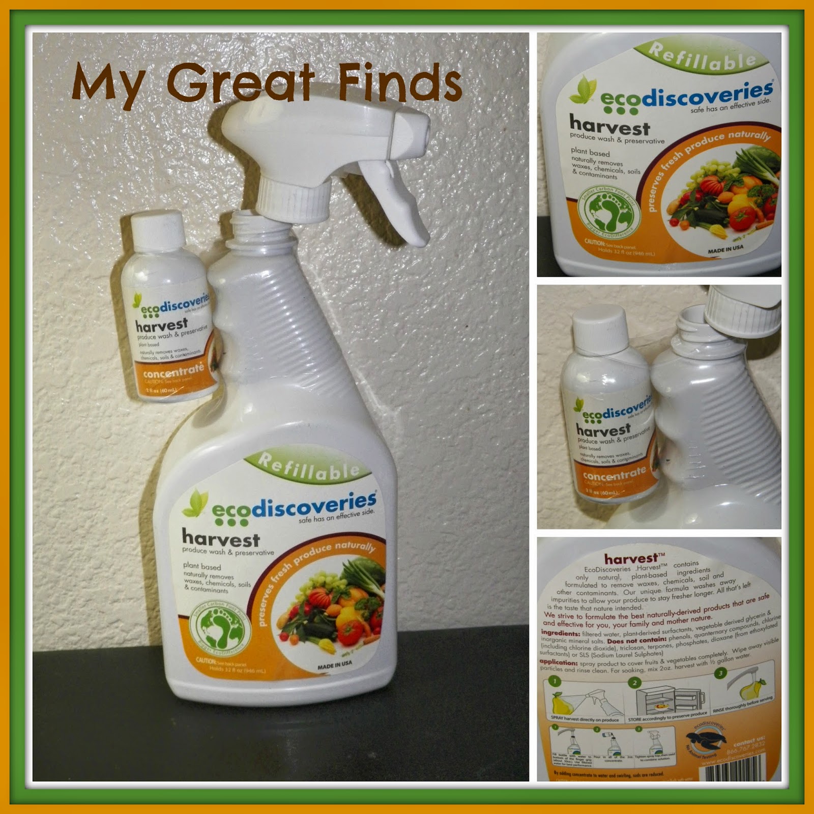 mygreatfinds: Remove Residual Pesticide And Preserve Produce With Harvest By EcoDiscoveries