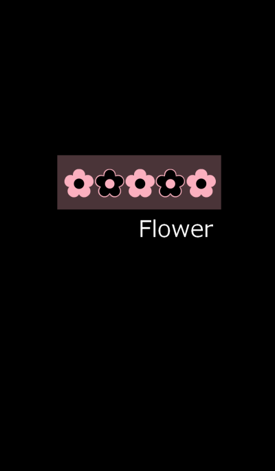 Simple flower and black 2