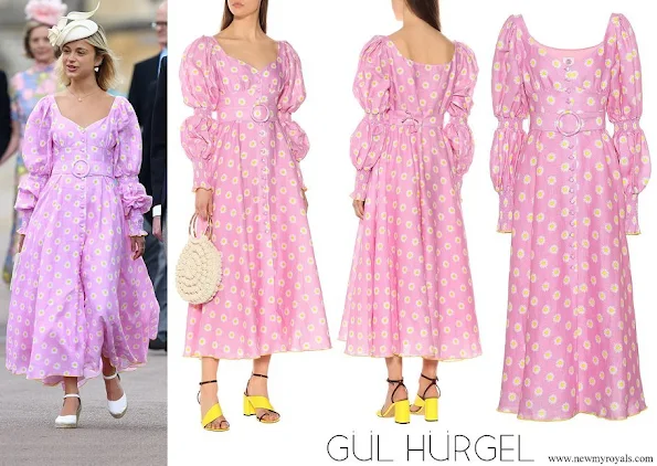 Lady Amelia Windsor wore Gül Hürgel Pink Floral Linen Midi Dress