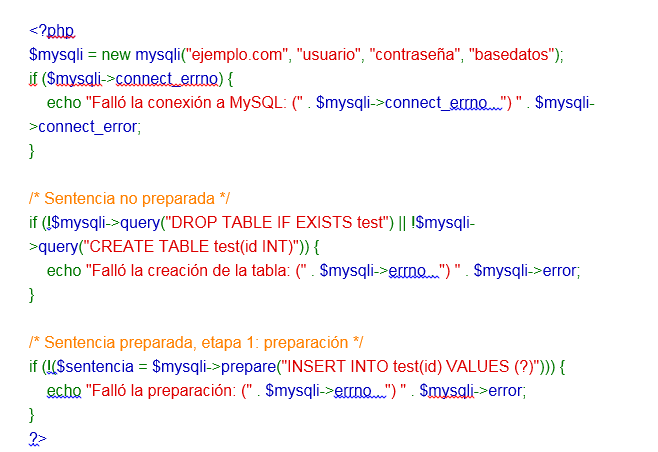LENGUAJES DE PROGRAMACIÓN WEB: SENTENCIAS PREPARADAS