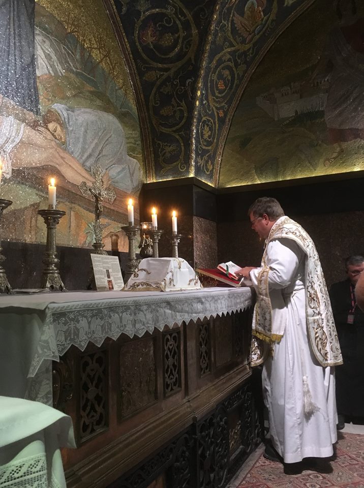Latin Rite Altar on Mount Calvary (Church of the Holy Sepulchre