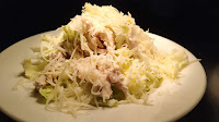 Cesar salad with parmesan cheese toppings, Mediterranean diet