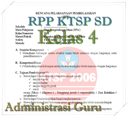 Download Contoh RPP SD Terbaru Kelas 4 Semester 1 dan 2 KTSP ...