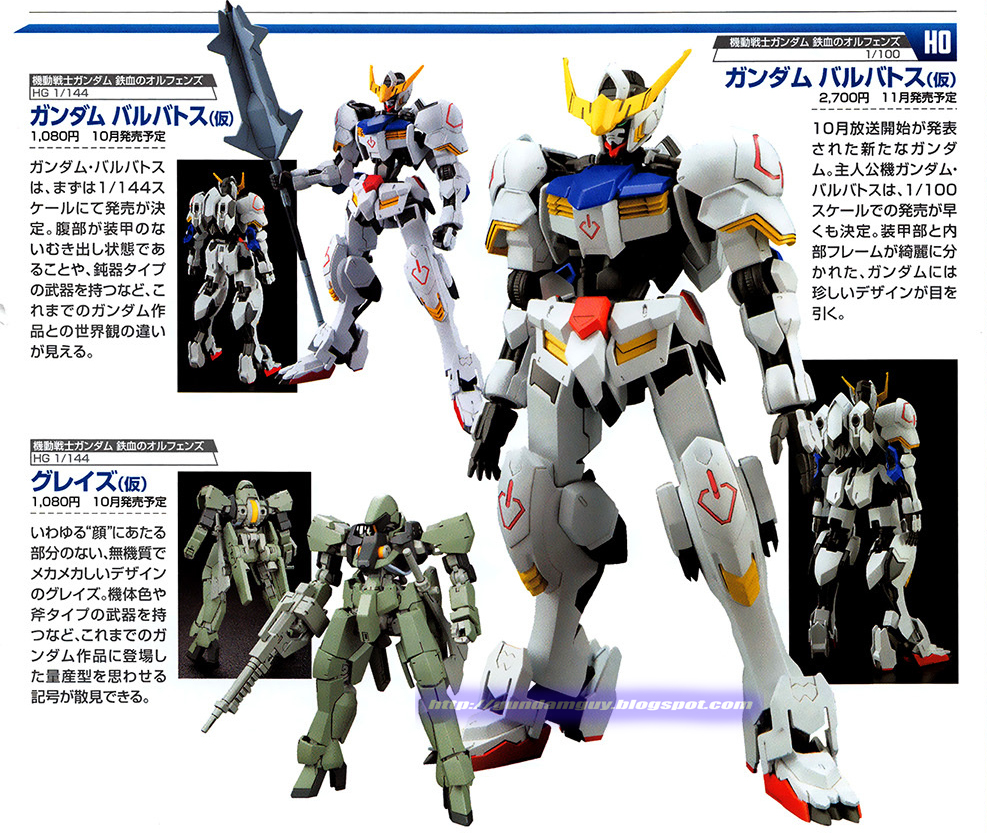 GUNDAM GUY Gundam IronBlooded Orphans Gunpla Release Info