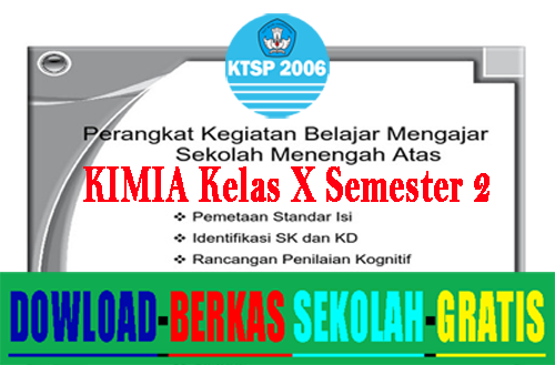 Perangkat Pembelajaran KIMIA SMA Kelas X,XI,XII Semester 2 | INFORMASI