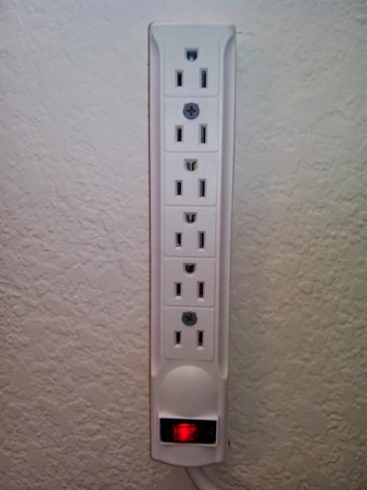 The Green Engineer How to wall mount cheap power strips and add