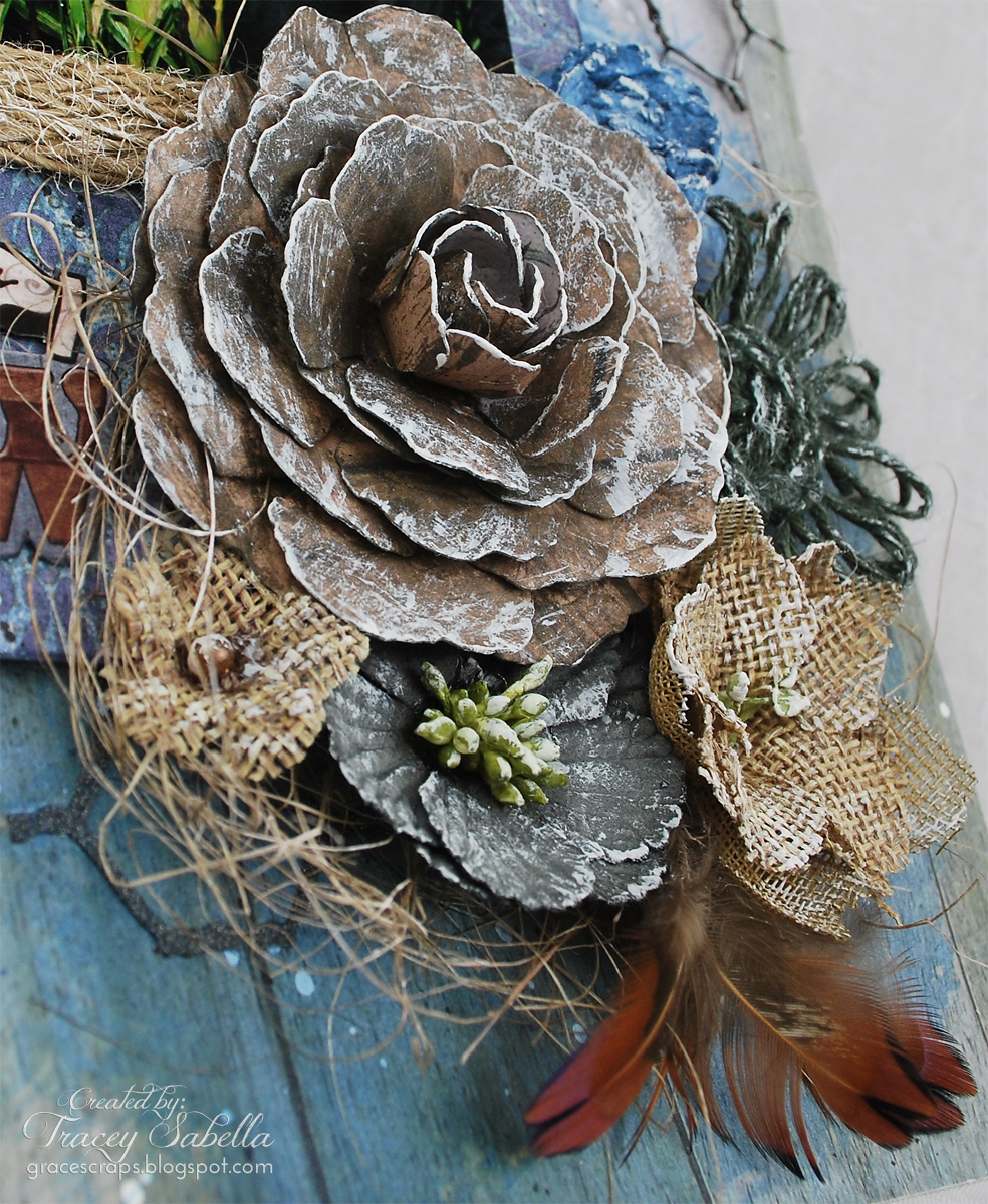 Life is Good by Tracey Sabella for Donna Salazar, handcrafted flower, masculine