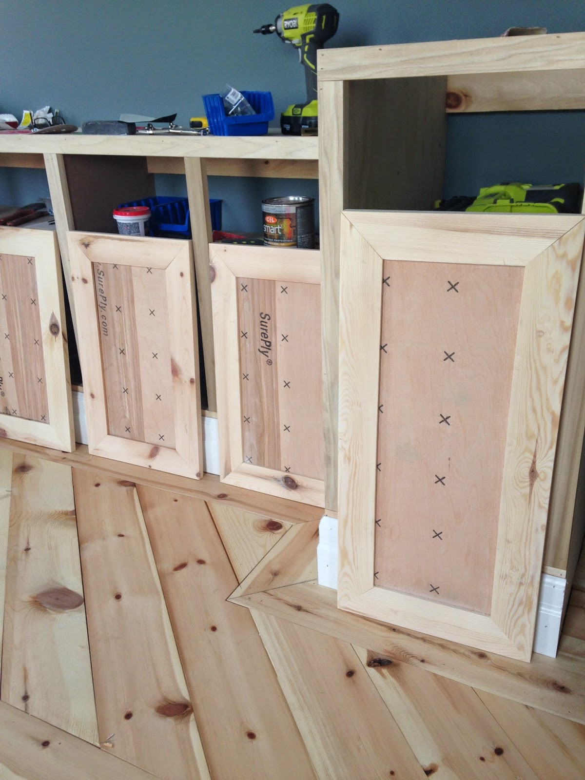 White Wood DIY shaker doors