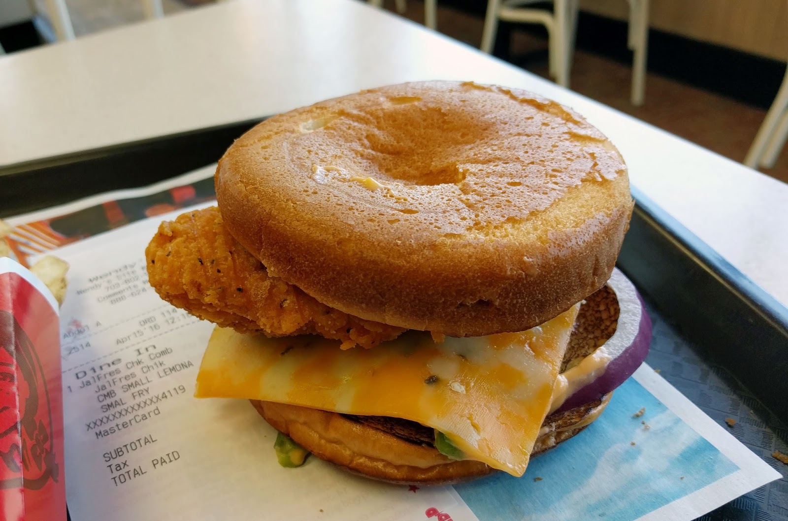 The Food Kingdom Wendy's Jalapeno Fresco Chicken Sandwich An