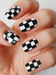 nails checkered nail chess racing checkerboard flag polish board zobaczyć snobka opublikowany tutaj możecie także został tutorial hwhite weheartit marce7ina