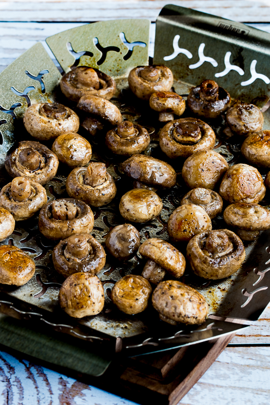 Kalyn's Kitchen® Super Easy Grilled Mushrooms