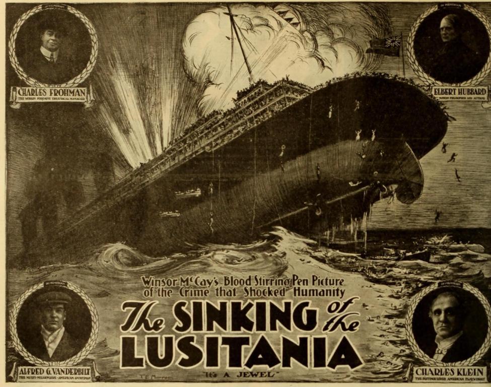 Sinking of the Lusitania" (USA, 1918)