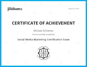 HootSuite Social Media Marketing Certification course certificate