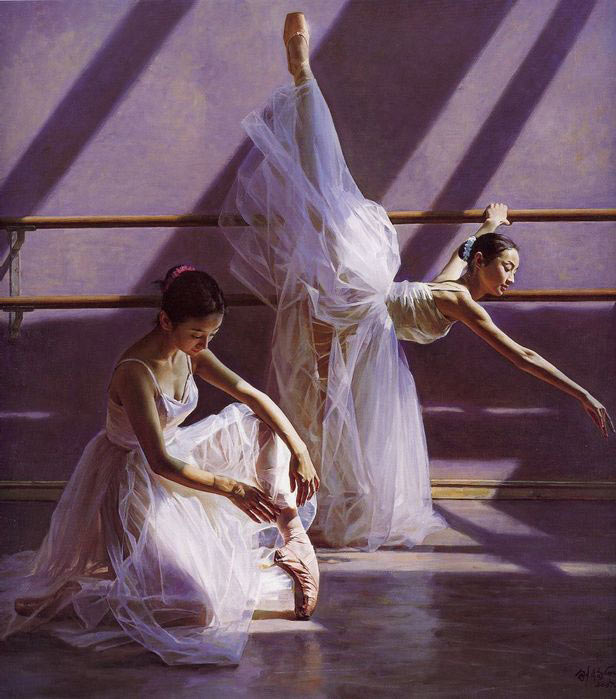 O Ballet chinês pintador por Guan Zeju