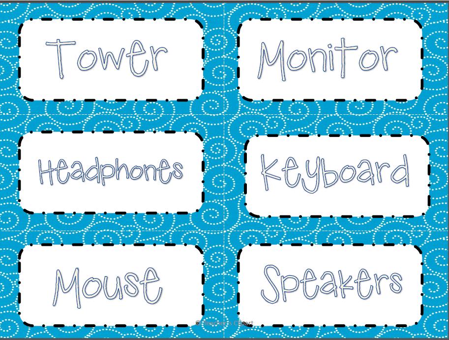 Teacher´s Clipart: Freebie and Computer center tips