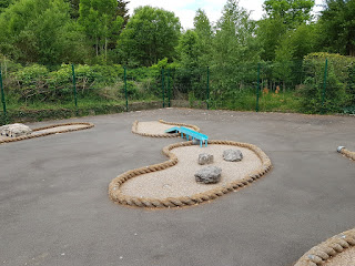 The Crazy Golf course at Promenade Park in Grange-over-Sands The Crazy Golf course at Promenade Park in Grange-over-Sands