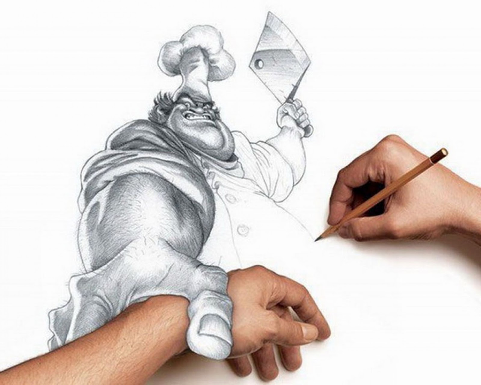 pencil sketches of funny - pencil drawings