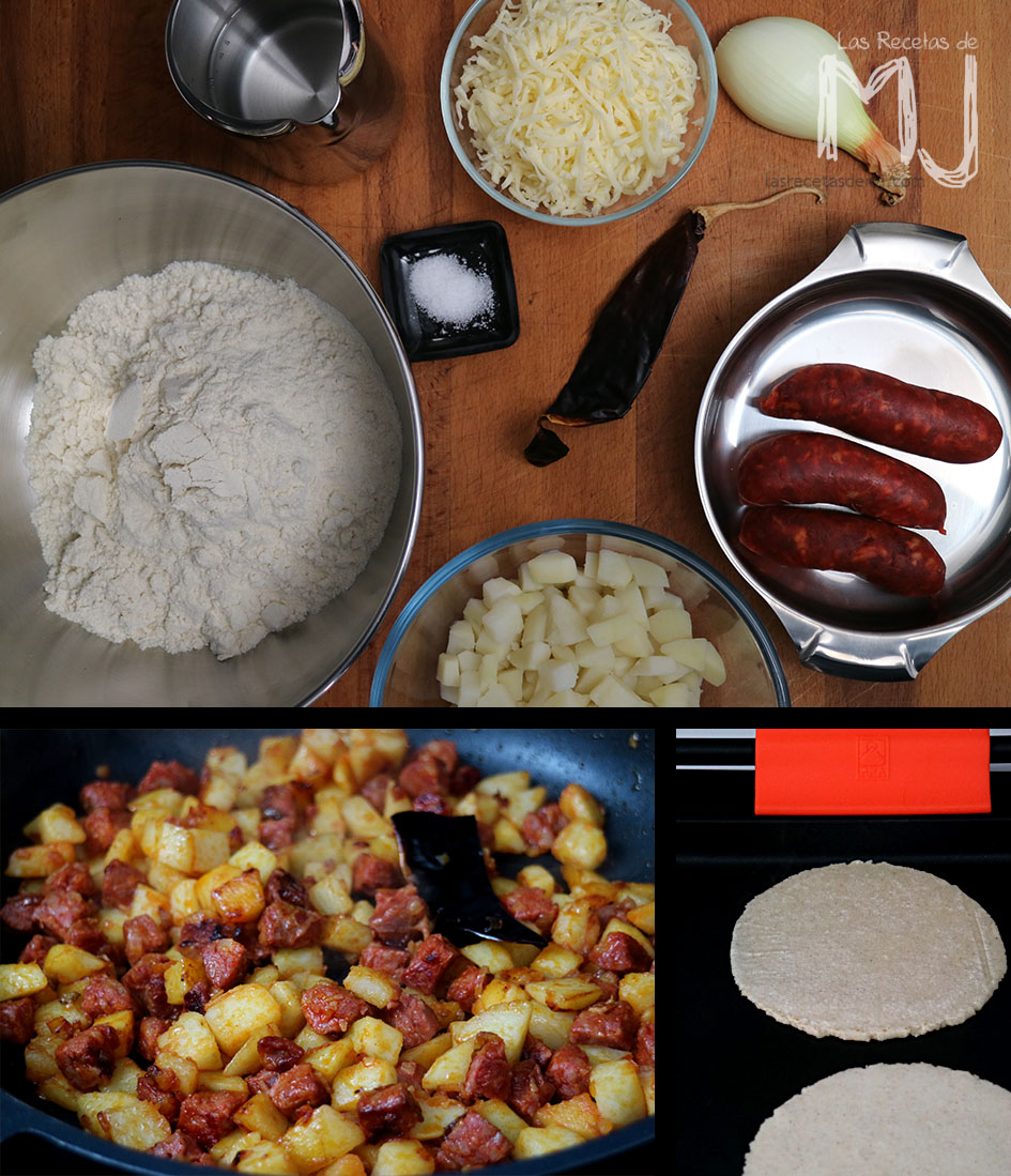QUESADILLAS MEXICANAS DE CHORIZO Y PAPAS Videoreceta Las Recetas de MJ