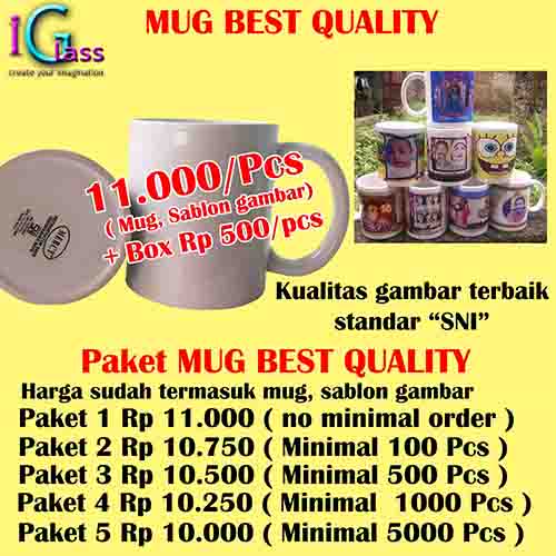 CETAK MUG SABLON HARGA TERMURAH RP 7.000 TERLENGKAP DI BANDUNG, JAKARTA