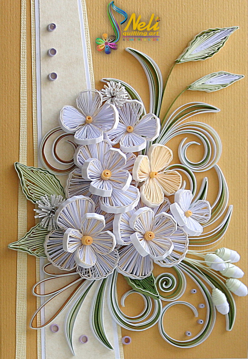 neli quilling art quilling cardsflowers