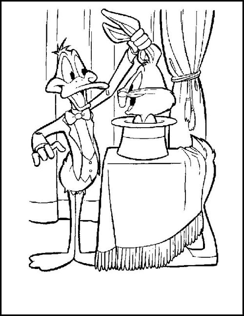 daffy duck and bugs bunny coloring pages - photo #12