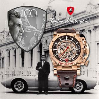 Centenary, Tonino Lamborghini, relojes, watches, cronógrafo, Lamborghini, Suits and Shirts, lifestyle, Grupo AYSERCO, Ferruccio Lamborghini, 