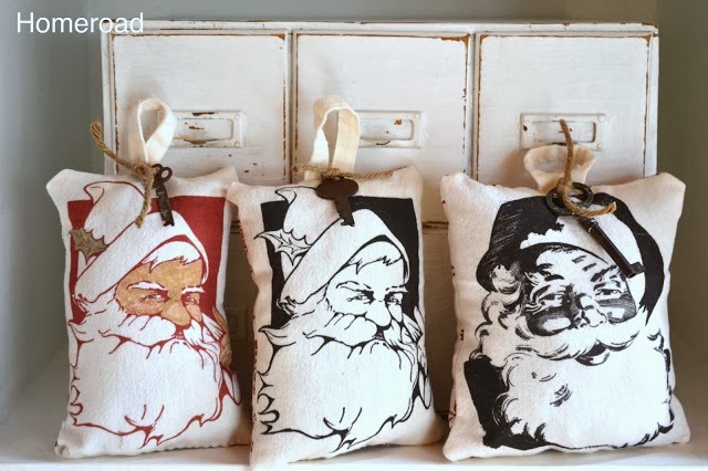 Mini Santa Pillows