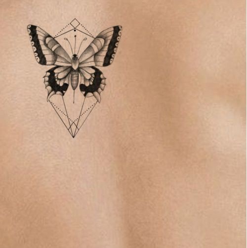 Geométricas Tatuagem De Borboleta