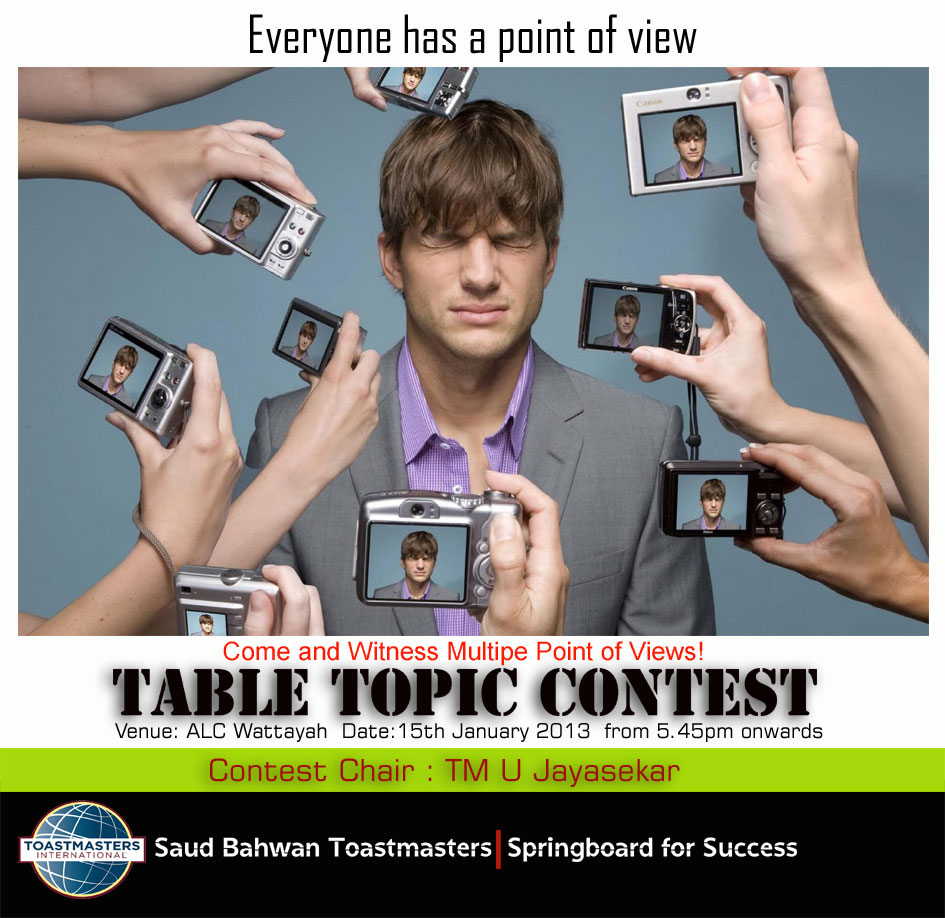 Saud Bahwan Toastmasters Table Topic Contest Toastmasters