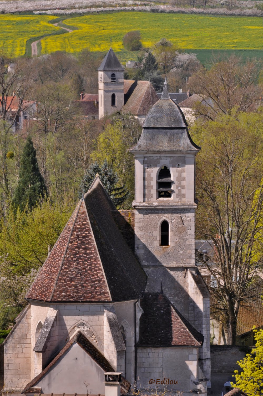 LES DEUX éGLISES, the two churches, две церкви