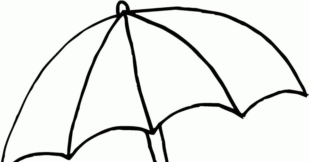  Gambar  Mewarnai Payung  Hujan Contoh Anak PAUD