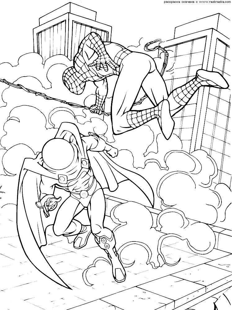 ultimate spiderman coloring pages - photo #23